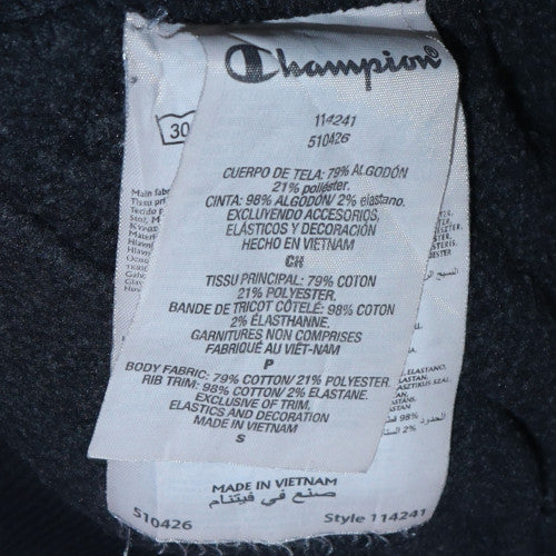 Champion Women's Black Small Pullover Hoodie Cotton Blend