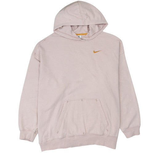 Nike Womens Beige Pullover Hoodie Small Relaxed Fit Sweatshirt
