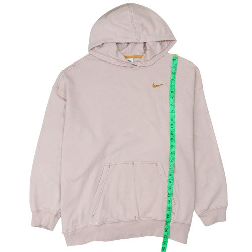 Nike Womens Beige Pullover Hoodie Small Relaxed Fit Sweatshirt