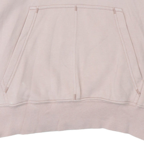 Nike Womens Beige Pullover Hoodie Small Relaxed Fit Sweatshirt