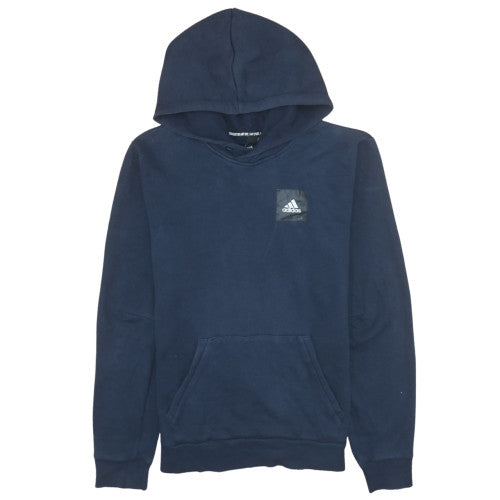 Adidas Men's Blue Pullover Hoodie Size S Sports Fleece Sweatshirt