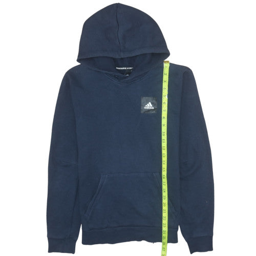 Adidas Men's Blue Pullover Hoodie Size S Sports Fleece Sweatshirt