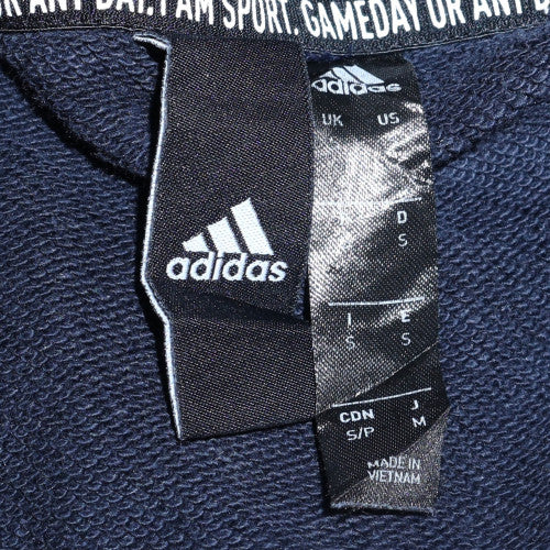 Adidas Men's Blue Pullover Hoodie Size S Sports Fleece Sweatshirt