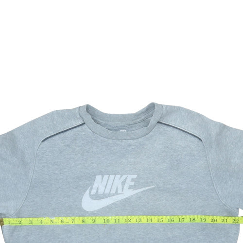 Nike Women’s Grey Crew Neck Pullover Sweatshirt M