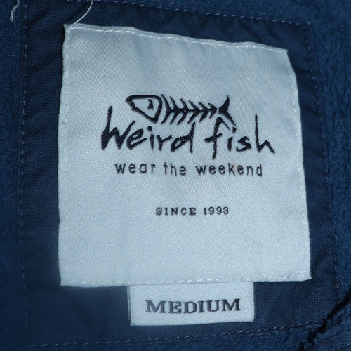 Weird Fish Mens Blue 1/4 Zip Fleece Sweatshirt Medium