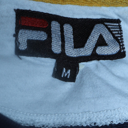 Fila Men's Blue Pullover Sweatshirt M Crew Neck Logo Sportswear