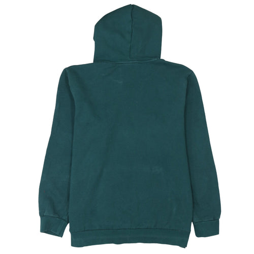 Puma Women's Green Pullover Hoodie Size L Logo Cotton Blend