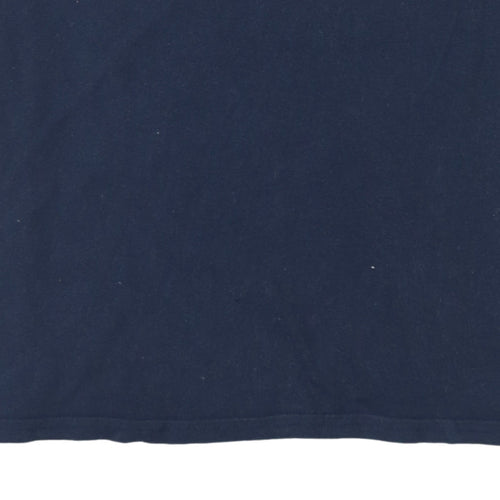 Tommy Jeans Men's Navy Blue V-Neck Regular Fit T-Shirt Size M