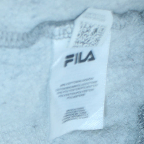 Fila Womens Grey Pinstripe Logo Sweatshirt XXS/6 Casual Pullover