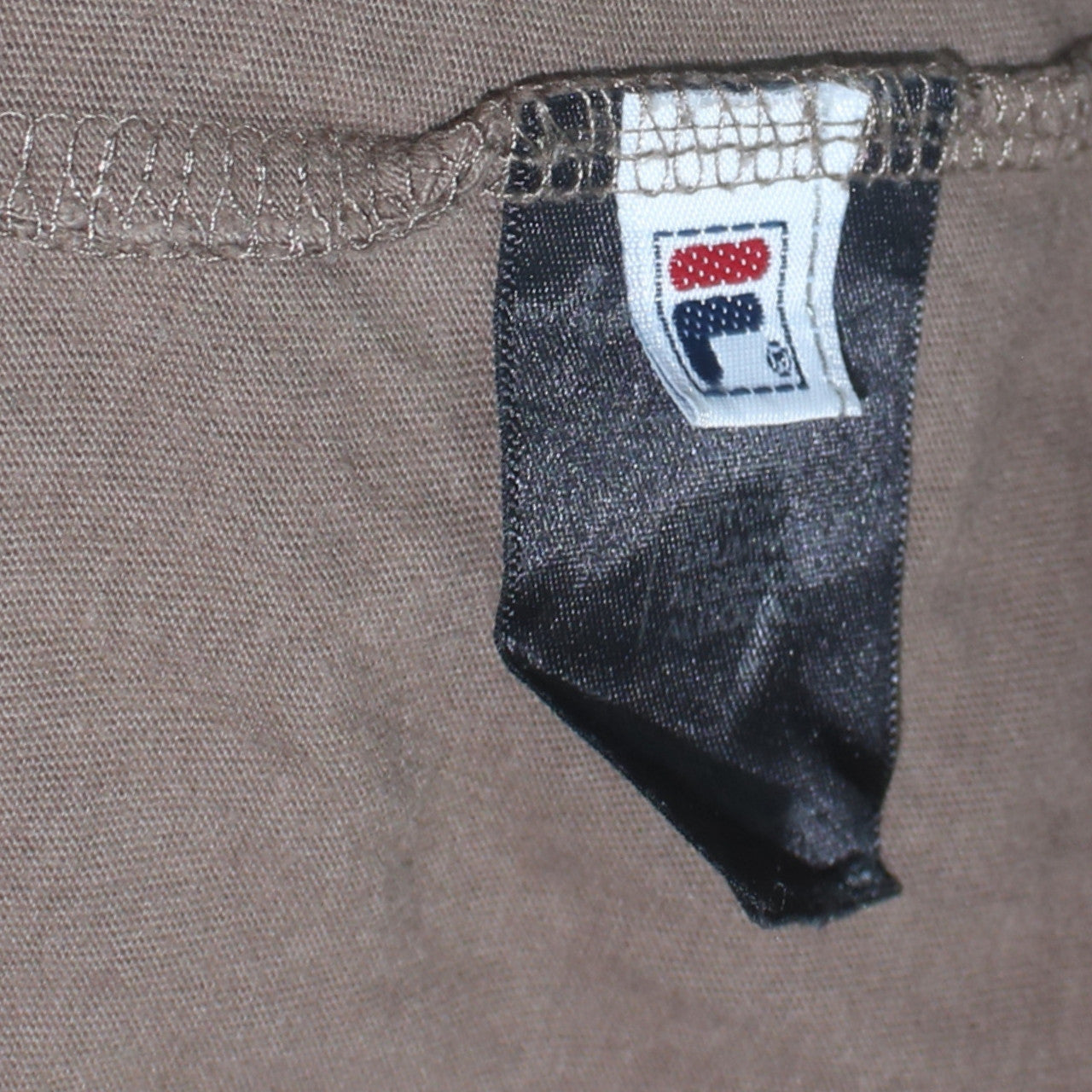 FILA Men's Brown Crew Neck Short Sleeve T-Shirt Size L Casual Logo Tee