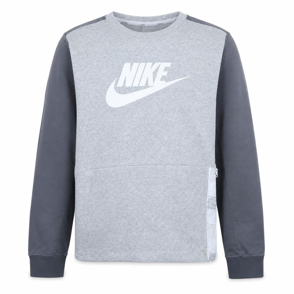 Nike Boys Grey Long Sleeve Crew Neck Sweatshirt 12-13 Years L