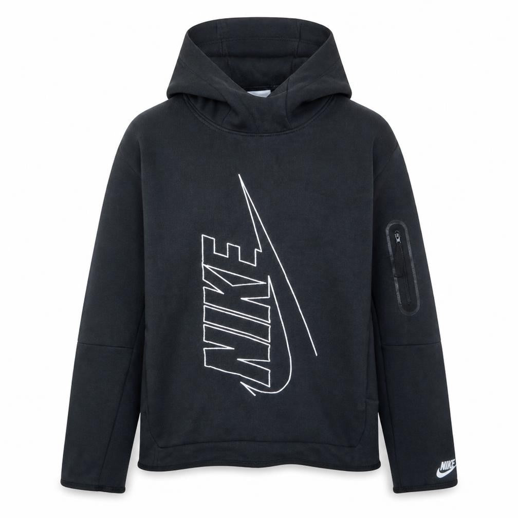 Nike Boys Black XL Pullover Hoodie Fleece Sweatshirt with Logo