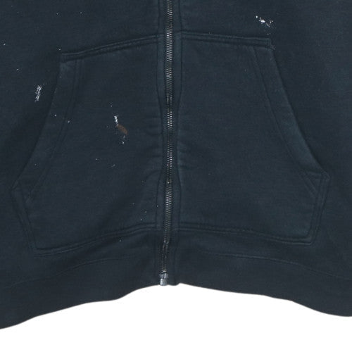 Nike Men's Black Full Zip Hoodie M Sports Fleece Sweatshirt
