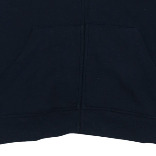 Canterbury Men's Blue Full Zip Hoodie Size L Sports Rugby Fleece