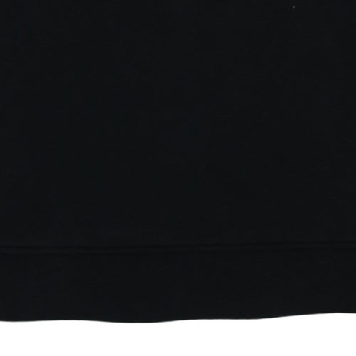 Lacoste Men's Black Crew Neck Sweatshirt Size S Embroidered Crocodile Logo