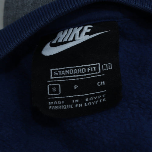 Nike Men's Blue Small Pullover Sweatshirt Standard Fit Logo Sportswear