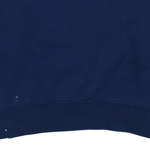 Nike Men's Blue Small Pullover Sweatshirt Standard Fit Logo Sportswear
