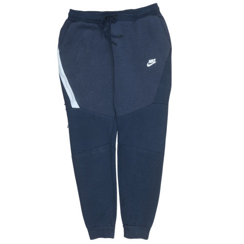 Nike Men's Blue Jogger Sweatpants M Fleece Drawstring Tapered Fit