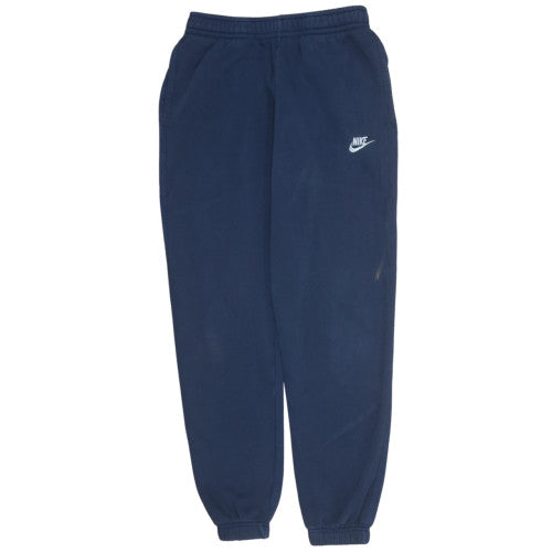 Nike Men's Blue Small Jogger Sweatpants Fleece Elastic Waist Activewear