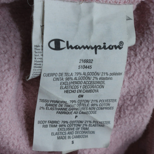 Champion Women's Pink Small Pullover Hoodie Cotton Blend