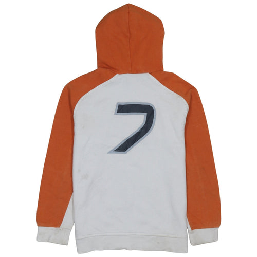 Nike Boys White & Orange Pullover Hoodie Size 10-12 Years C72 Logo