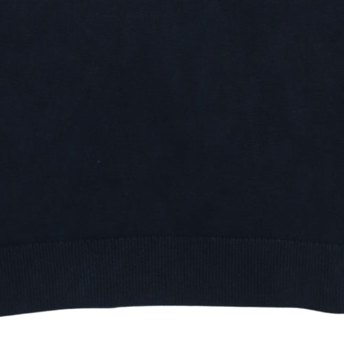 Tommy Hilfiger Men's Blue Cotton 1/2 Zip Jumper Size S