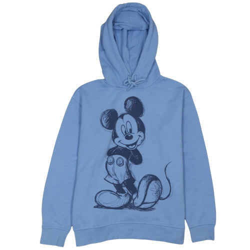 Primark Disney Women Blue Small Pullover Hoodie Mickey Mouse Graphic