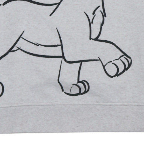 Disney x Primark Women Grey Sweatshirt XS The Lion King Simba Graphic