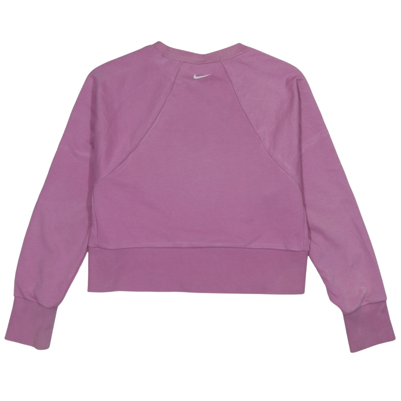 Nike Women's Pink Dri-FIT Pullover Sweatshirt Small Logo Crew