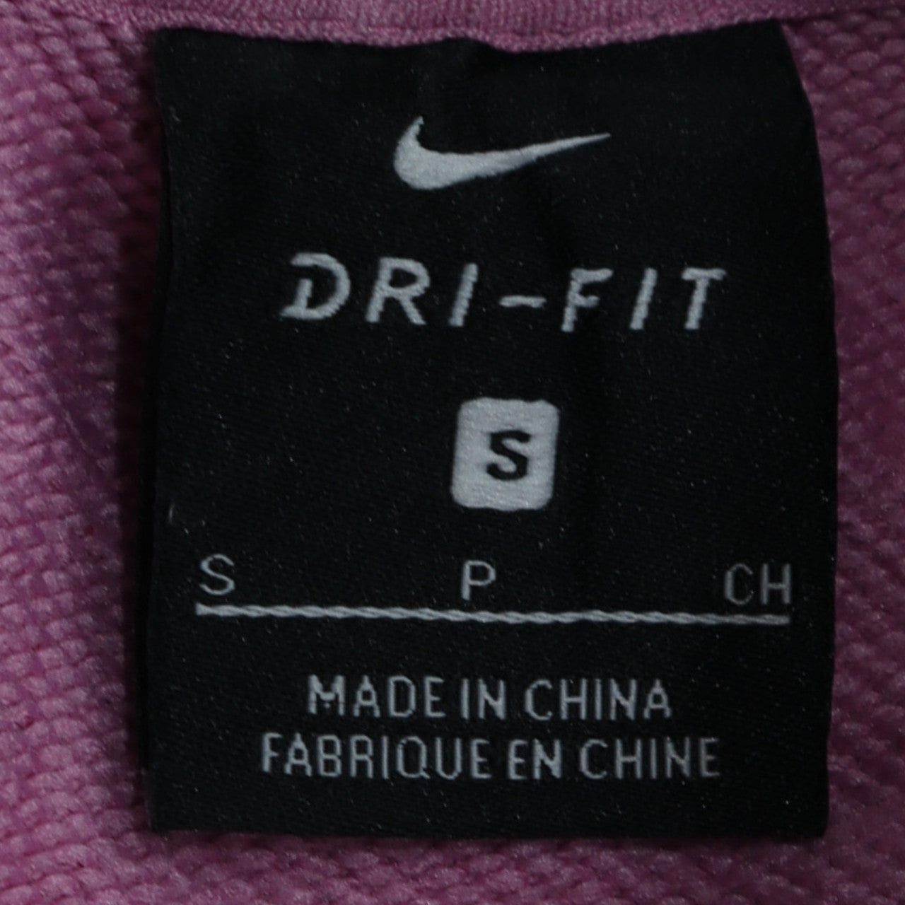 Nike Women's Pink Dri-FIT Pullover Sweatshirt Small Logo Crew