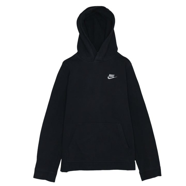 Nike Boys Black Pullover Fleece Hoodie XL 158-170cm Hooded Sweatshirt
