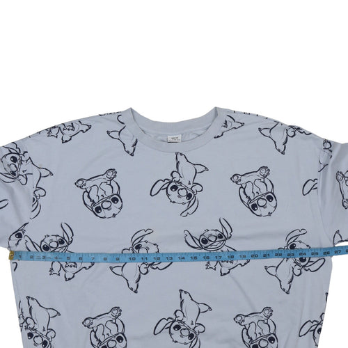 Disney Classics at George Women Blue Stitch Print Sweatshirt XL