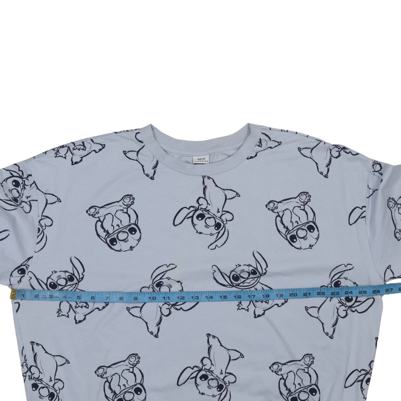 Disney Classics at George Women Blue Stitch Print Sweatshirt XL