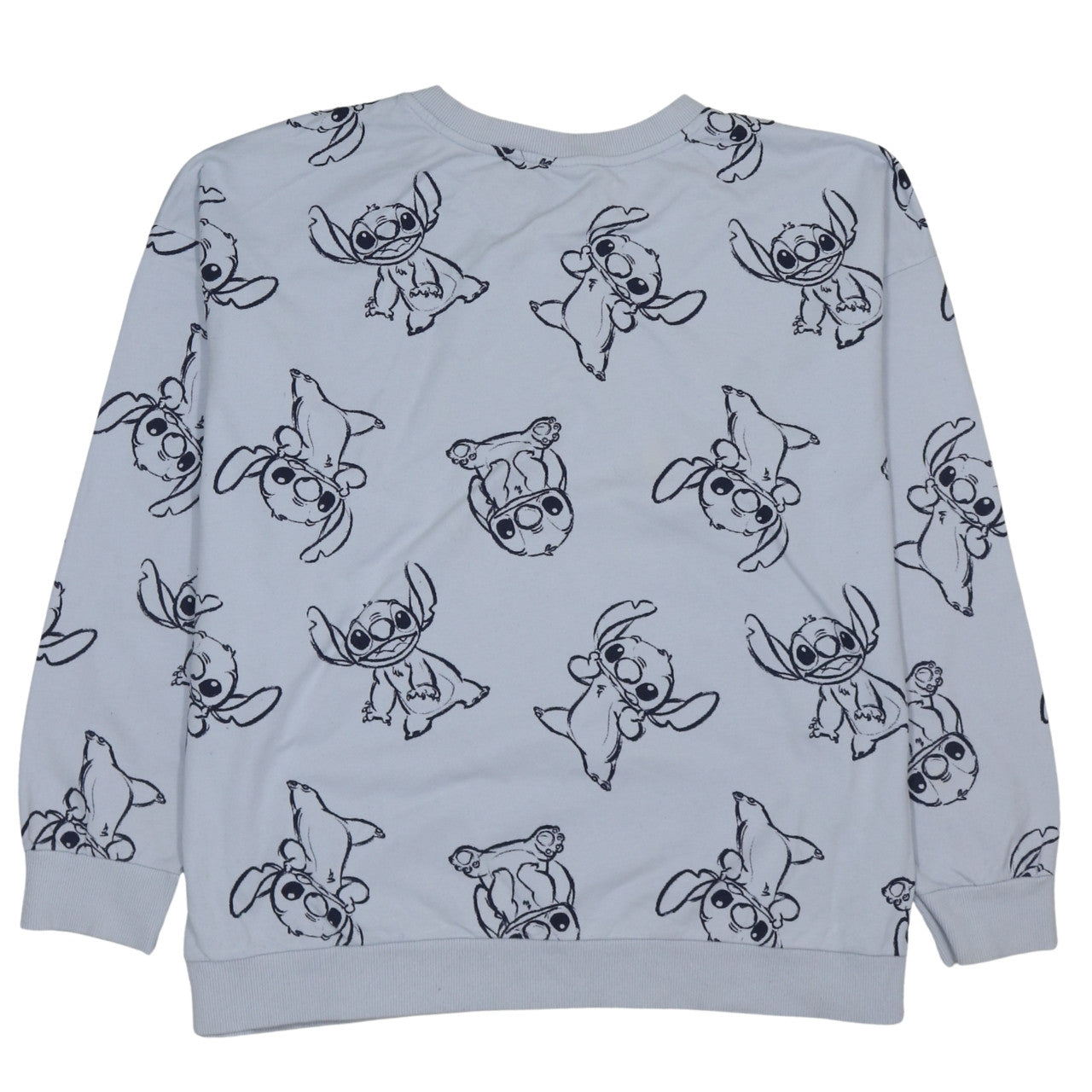 Disney Classics at George Women Blue Stitch Print Sweatshirt XL