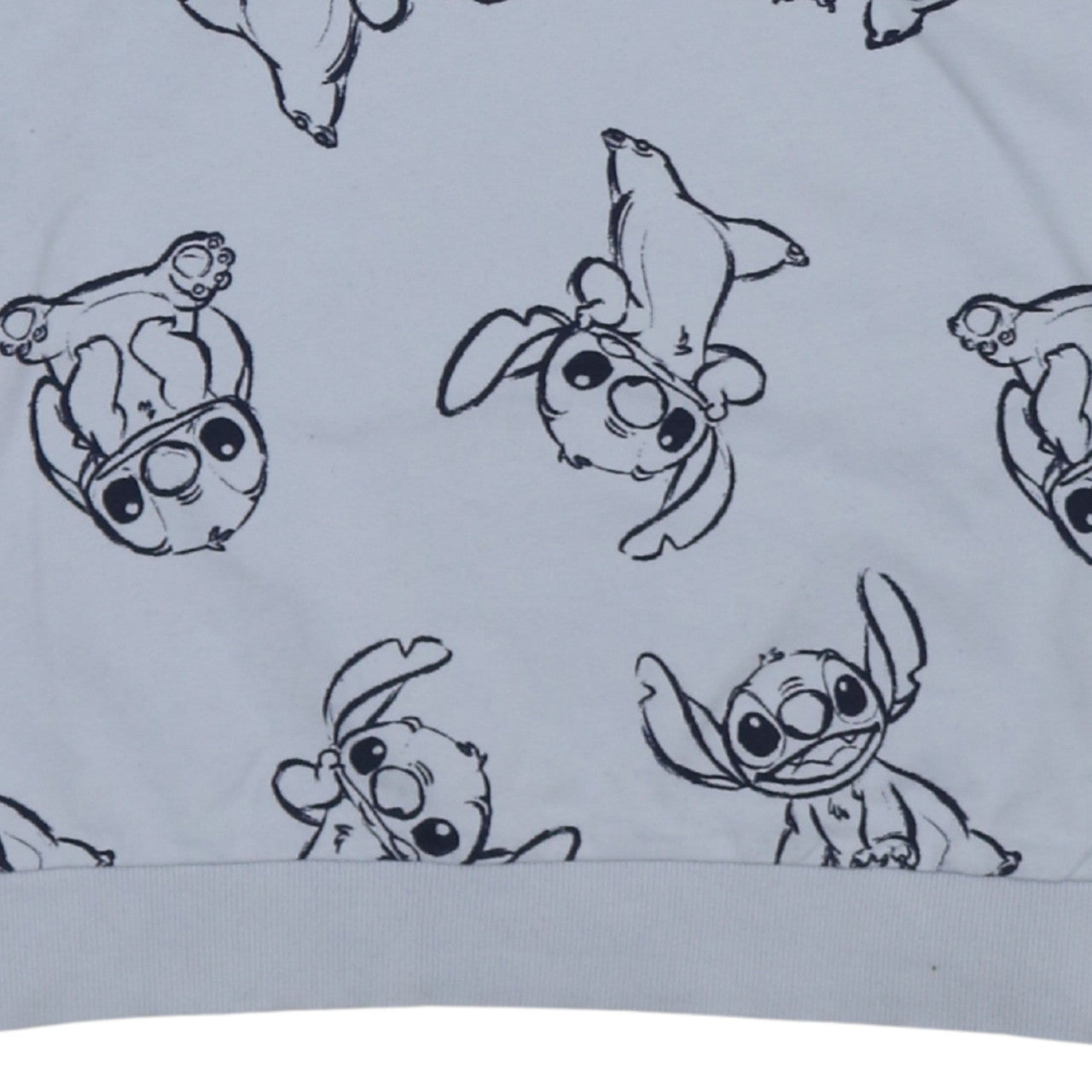 Disney Classics at George Women Blue Stitch Print Sweatshirt XL