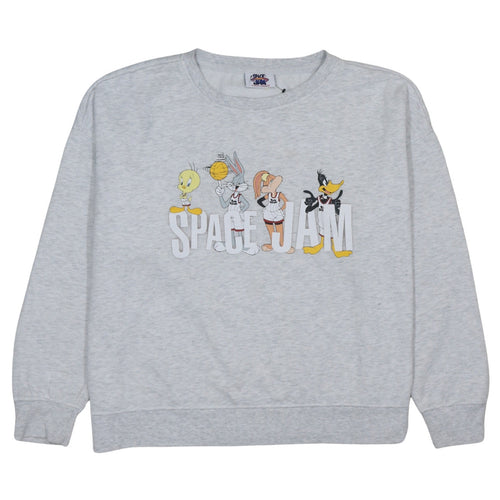 Primark Cares Women Grey Space Jam Sweatshirt XL Looney Tunes Casual