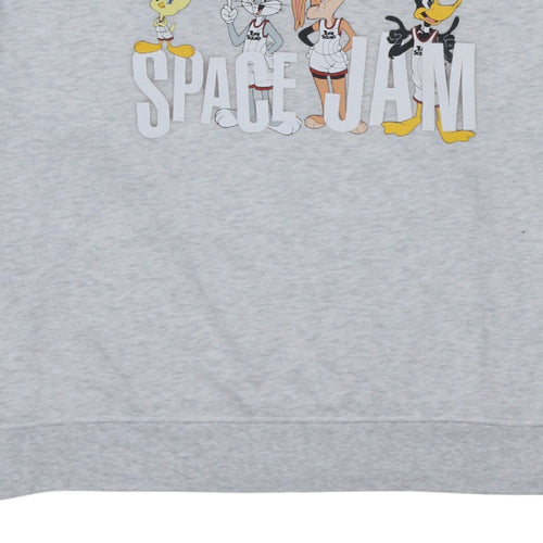 Primark Cares Women Grey Space Jam Sweatshirt XL Looney Tunes Casual