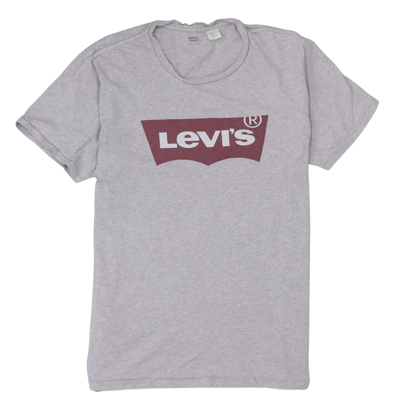 Levi's Men's Grey Crew Neck Logo T-Shirt Size M