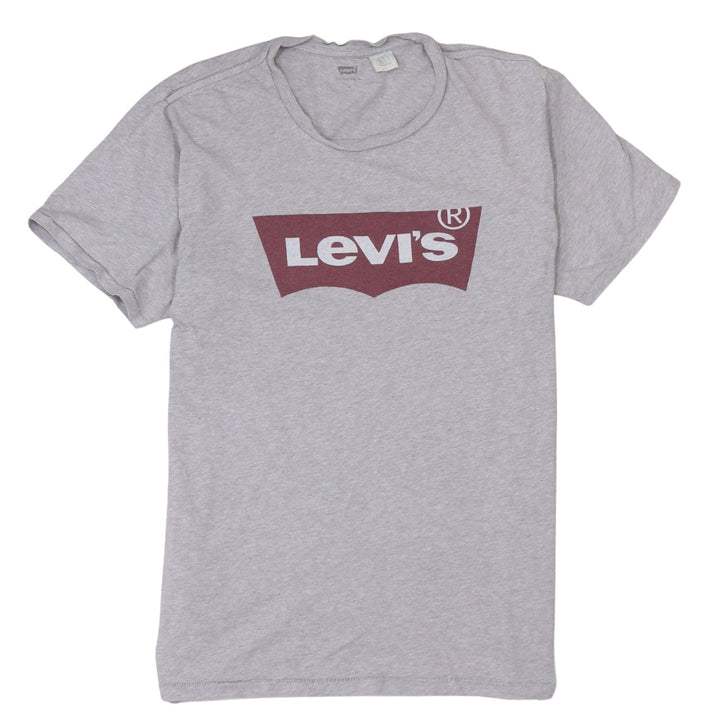 Levi's Men's Grey Crew Neck Logo T-Shirt Size M