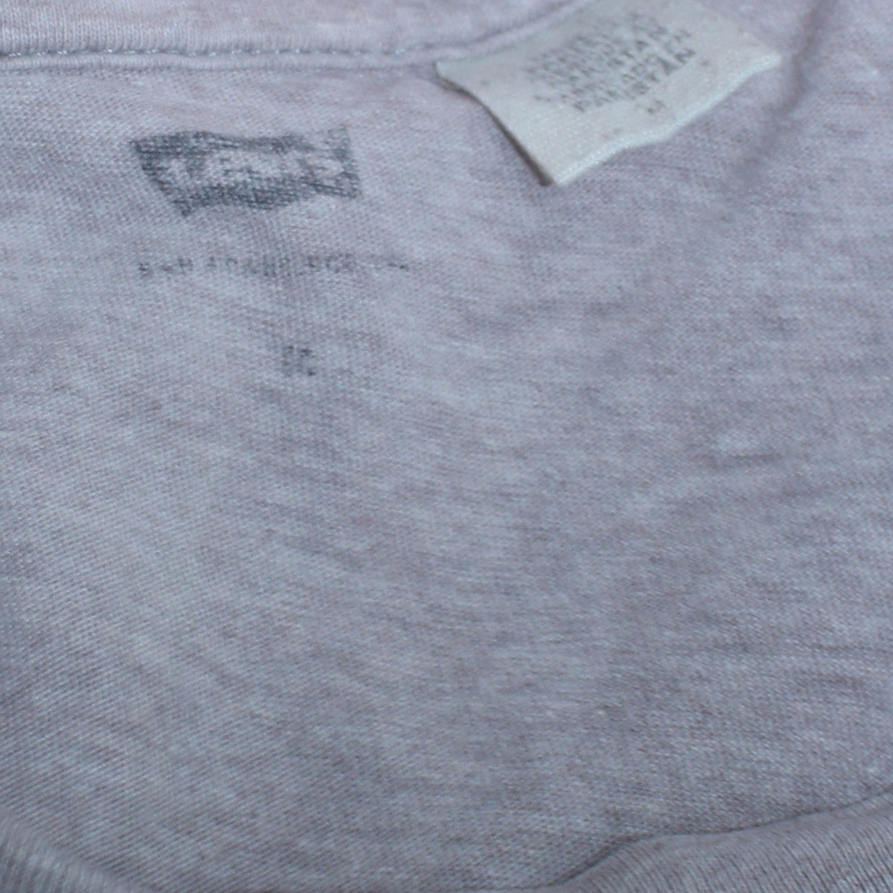 Levi's Men's Grey Crew Neck Logo T-Shirt Size M