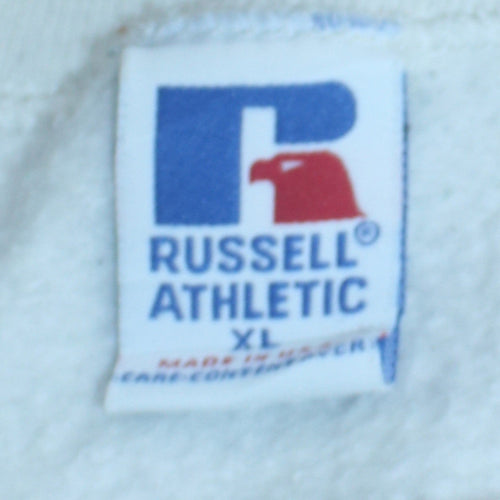 Russell Athletic Men's White Auburn University XL Pullover Sweatshirt