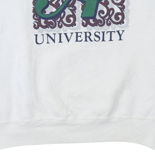 Russell Athletic Men's White Auburn University XL Pullover Sweatshirt