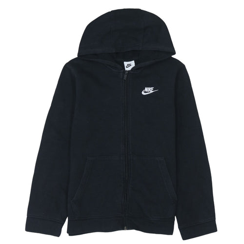 Nike Boys Black Full Zip Fleece Hoodie L 147-158cm