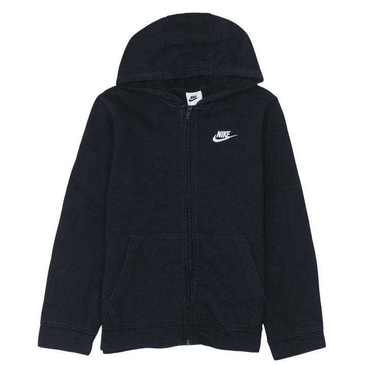 Nike Boys Black Full Zip Fleece Hoodie L 147-158cm