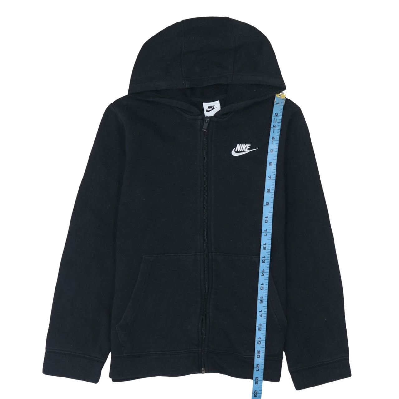 Nike Boys Black Full Zip Fleece Hoodie L 147-158cm