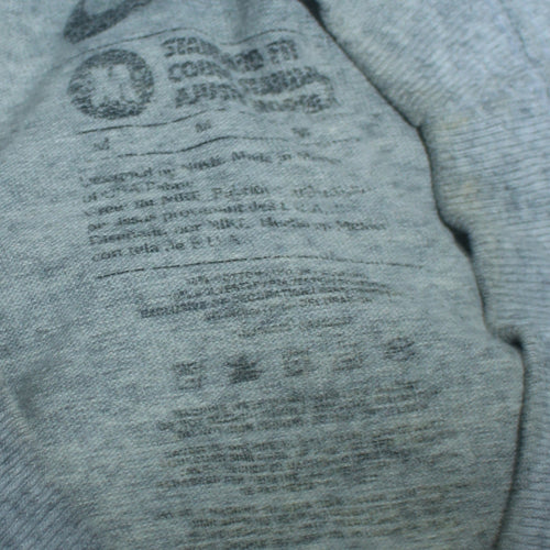 Nike Men's Grey Funny Graphic Run T-Shirt Medium