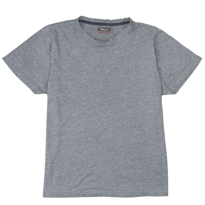 Kappa Mens Grey Crew Neck Short Sleeve Cotton T-Shirt Medium