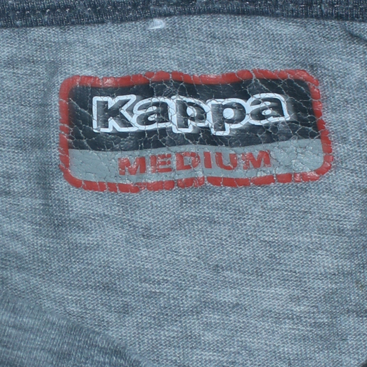 Kappa Mens Grey Crew Neck Short Sleeve Cotton T-Shirt Medium