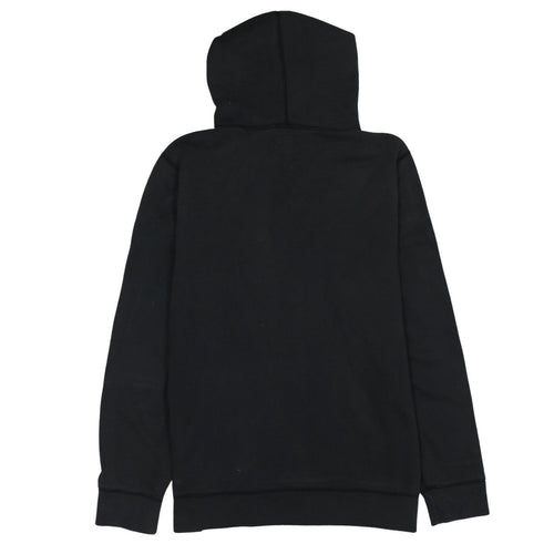 Abercrombie & Fitch Mens Black Pullover Hoodie Size L Logo Fleece