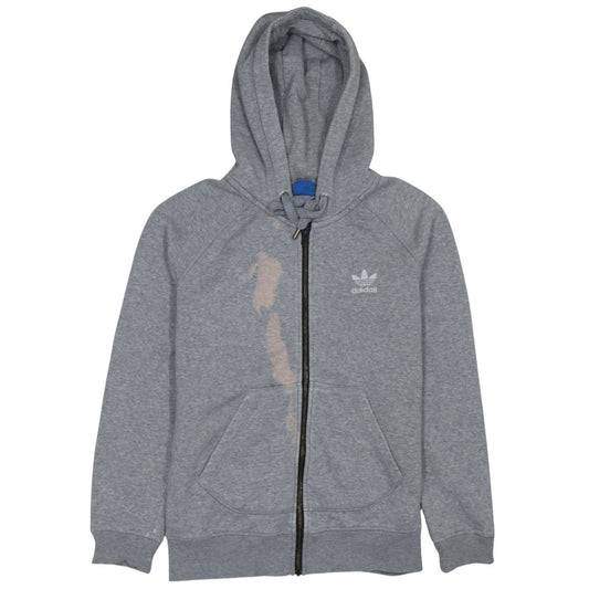 Adidas Originals Womens Grey Full Zip Hoodie Size 12